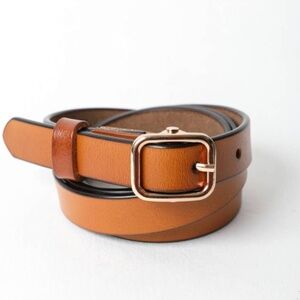 Camel Classic Skinny Leather Fashion Belt